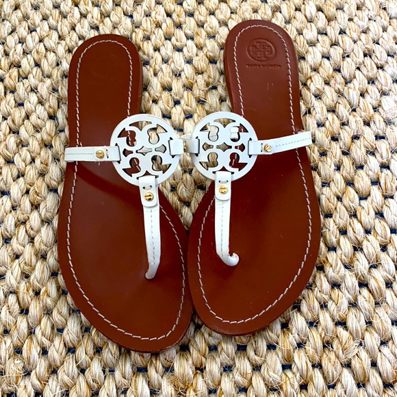 White Tory Burch sandals - size 9 - Picture 2 of 4